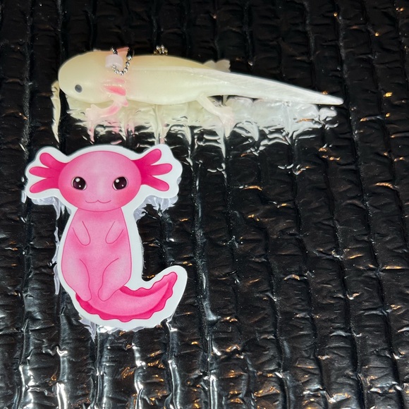 ZENalotl Axolotl Crazy Trending WaterProof Single Decor Accent Sticker - Picture 2 of 4